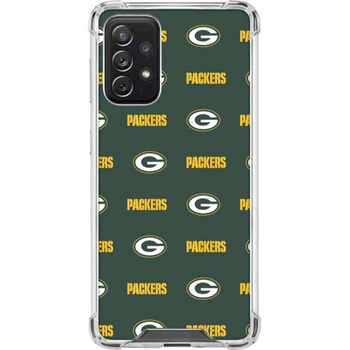 NFL Green Bay Packers Blitz Series Galaxy A72 5G Clear Case